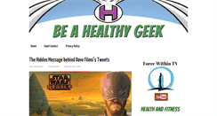 Desktop Screenshot of beahealthygeek.com